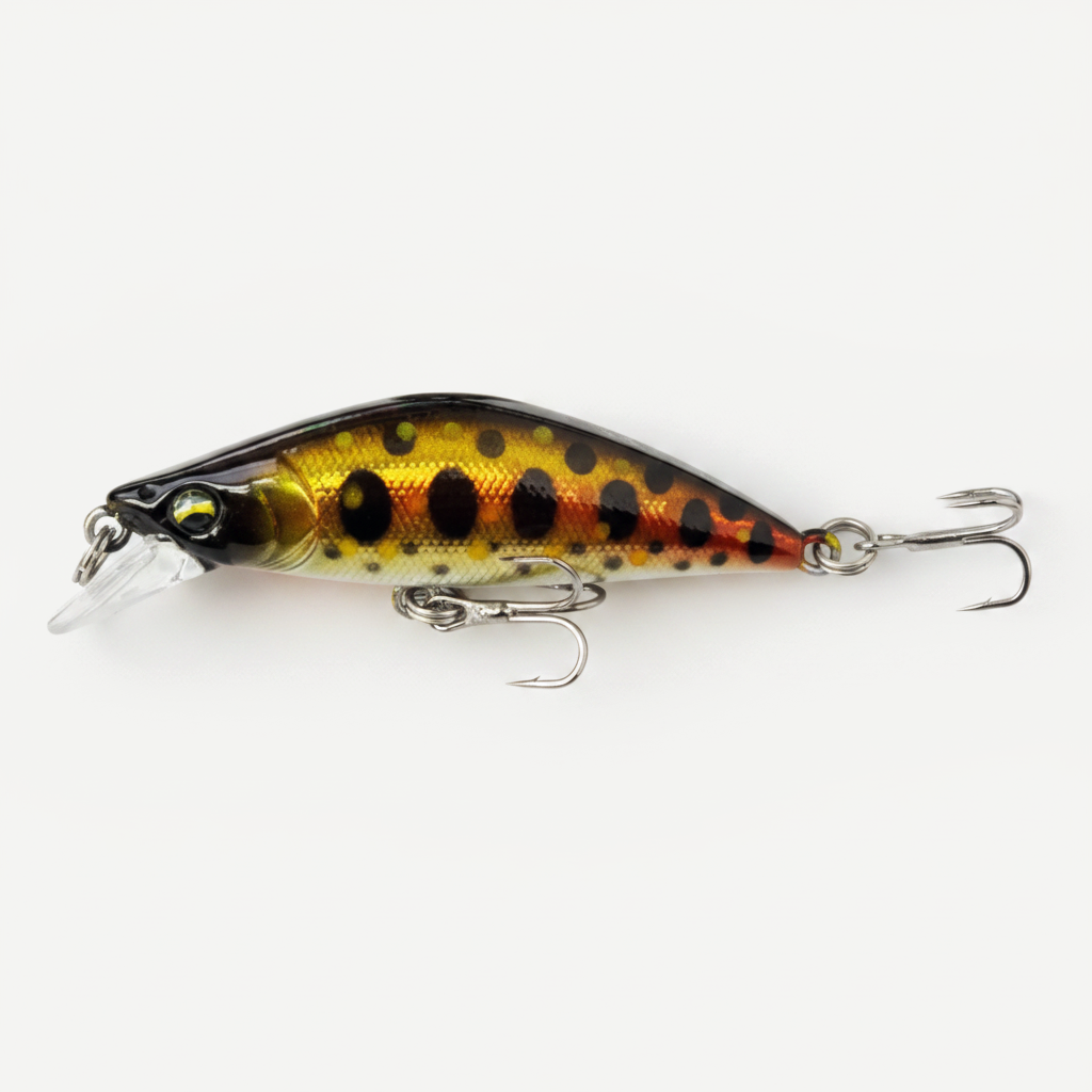 TSUYOKI 50mm 5g Artificial Wobblers Stream Bait Sinking Minnow Fishing Lure for Black Bass Brown Trout Bassday Mononofu 