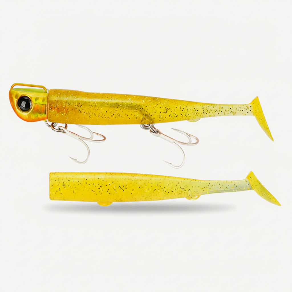 TSURINOYA T Tail Soft Worm 110mm 35g Ultra Long Casting Fishing Lure For Seabass Flounder Sea Fishing Soft Bait With Jig