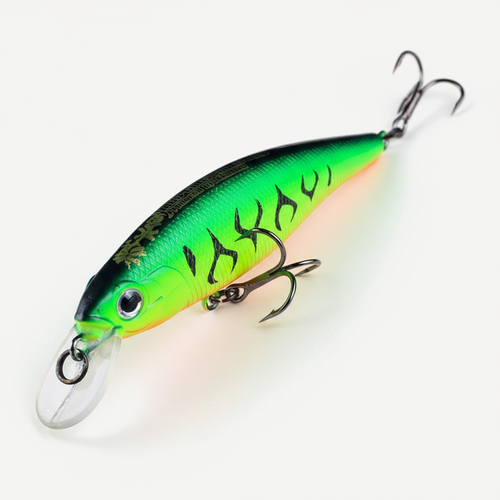 BEARKING 80mm Diving Minnow Hard Bait Lure for Bass