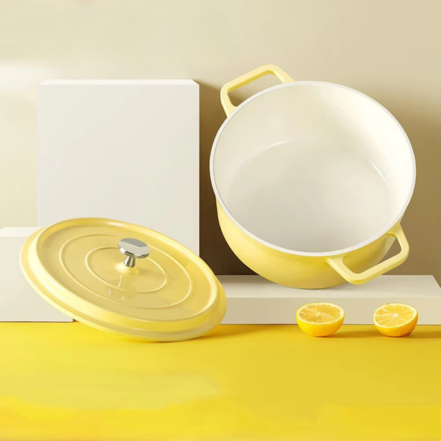 Product photo of Enamelled Casserole Dish Dutch Oven, the best Casserole Dishes gift idea for sale on Glenmore, a store where you can find the perfect Kitchen & Dining for your home, hobbies, video games, or gifting—all in one place, curated for you.