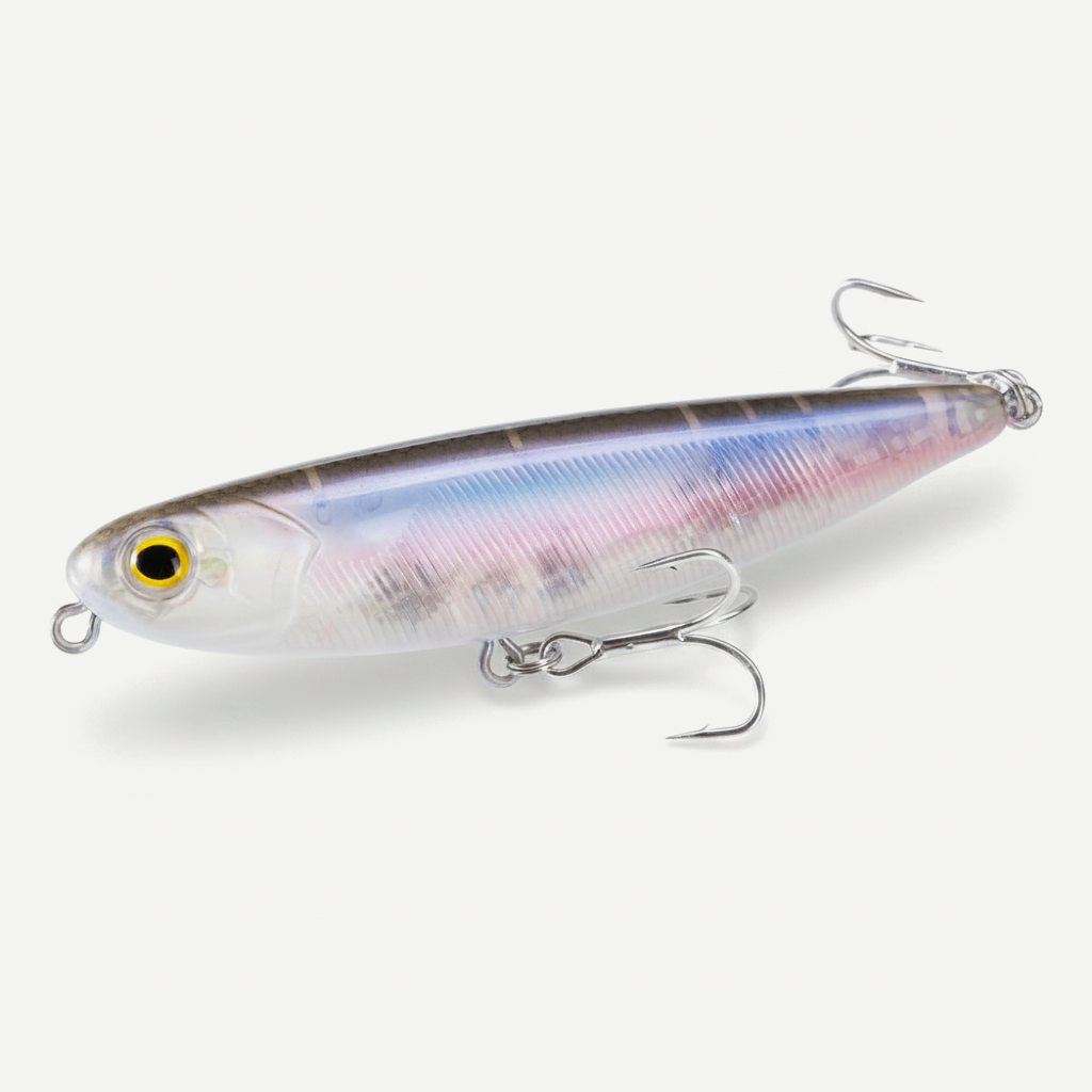 Hunthouse GHOST SNAKE Topwater Pencil Fishing Lure 60/90/100mm 6.4/12.4/18.8g Surface Floating Bait Lure For Seabass LW5