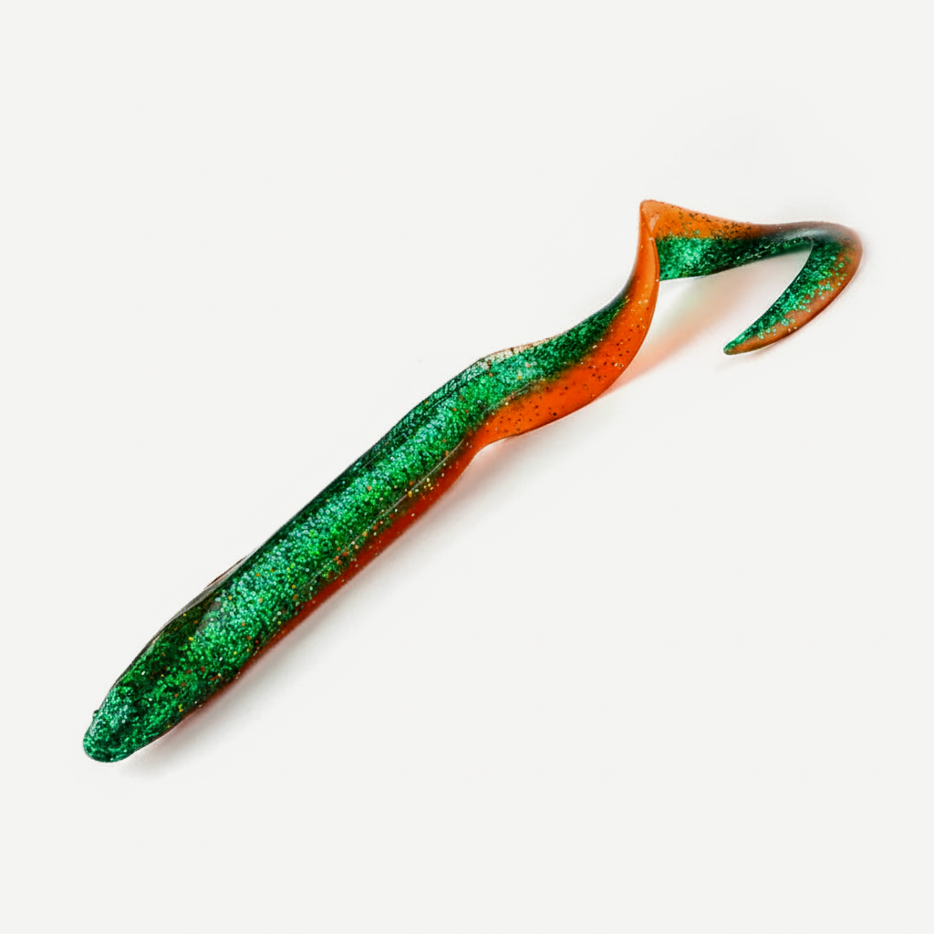 Bearking Eel Soft Swimbait with Curl Tail