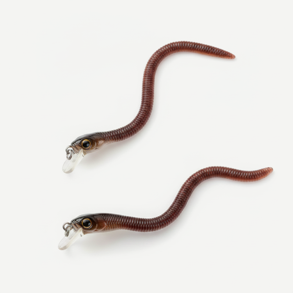 Kingdom Earthworm Soft Plastic Worm for Bass