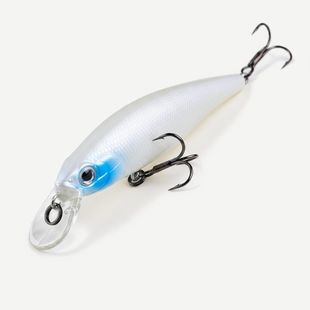 BEARKING 80mm Diving Minnow Hard Bait Lure for Bass