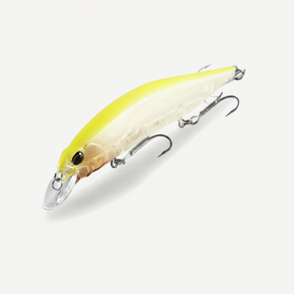 BEARKING 120mm Minnow Jerkbait, Hard Bait, 1-1.8m Diving Depth