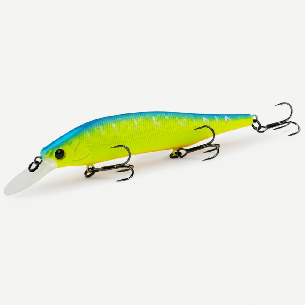 TSURINOYA 115mm 17.2g 115SP  Suspending Minnow  Weight System Fishing Lure AURORA Pike Bass Jerkbait Hard Bait