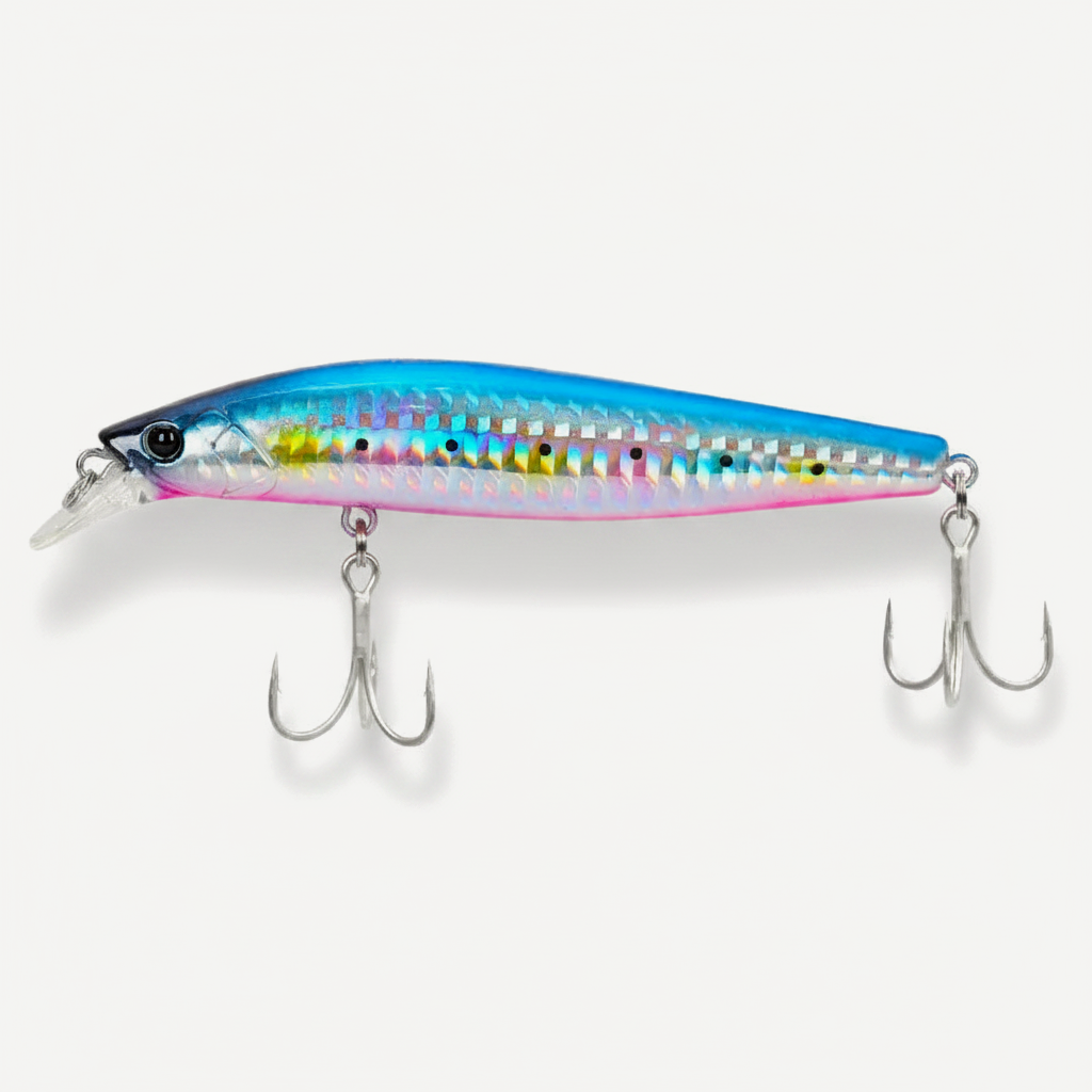 TSURINOYA 98SP Suspending Minnow Fishing Lure Stinger 98mm 14.5g Seabass Long Casting Saltwater Jerkbait Artificial Hard