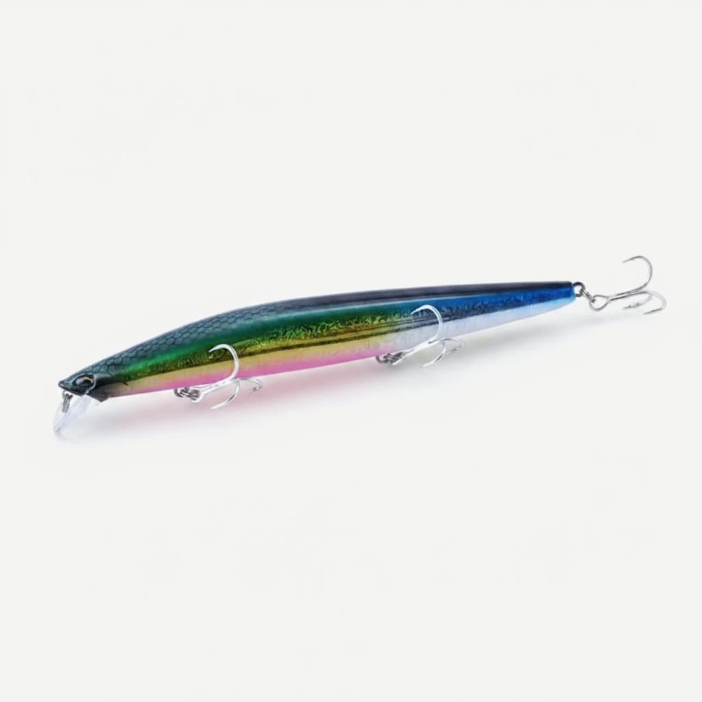 TSUYOKI Sinking Minnow Fishing Lures Black Bass Pike Artificial Tungsten Jerkbait Wobbler Silent Assassin 140S DW92 140m