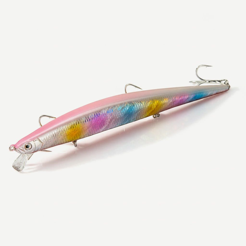 Hunthouse Sinking Tide Minnow Lure 175mm/31g Long Casting Saltwater Fishing Baits Sea Wobber Bait For Seabass Tackle LW4