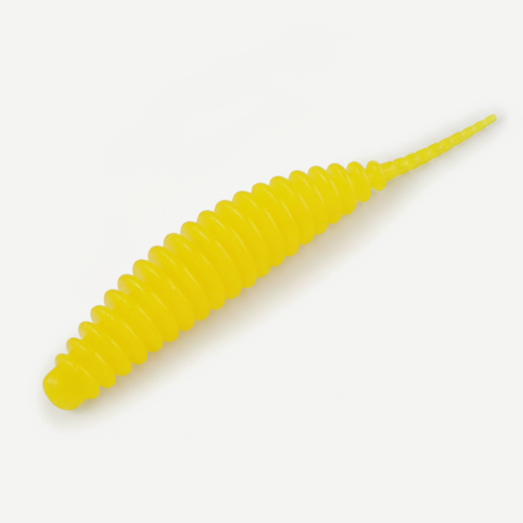 Bearking Ribbed Finesse Worms - Soft Plastic Bass Bait (20pk)