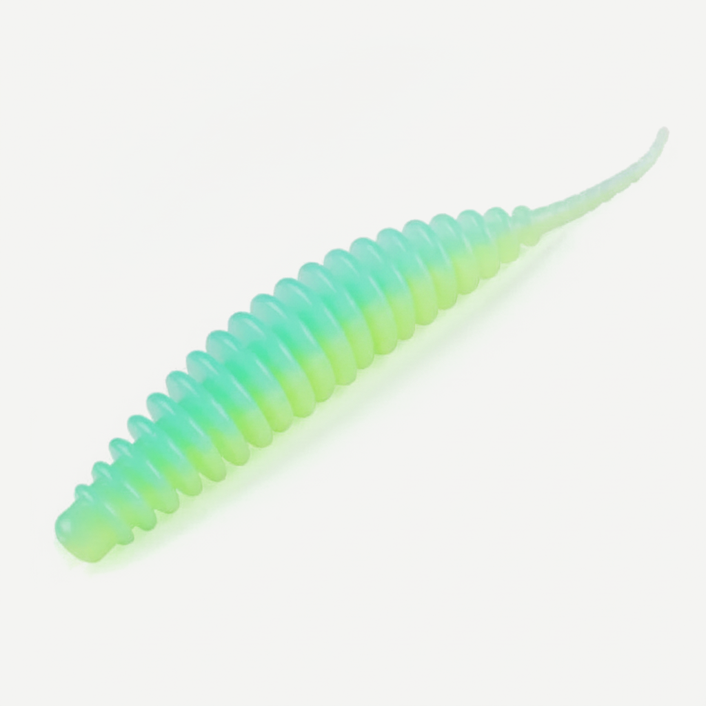 Bearking Ribbed Finesse Worms - Soft Plastic Bass Bait (20pk)