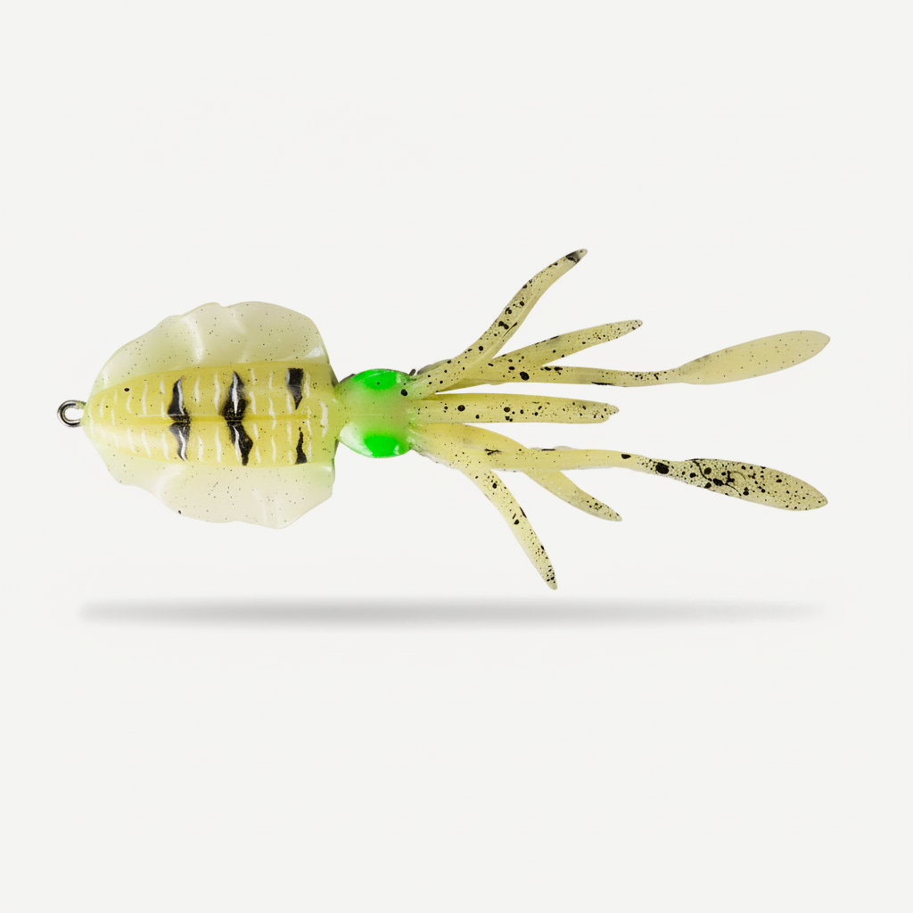 Hunthouse Squid Soft Fishing Lure Swimming Lure Silicone Bionic Bait 150mm 16g Glow In The Dark For Bass Grouper Pesca L