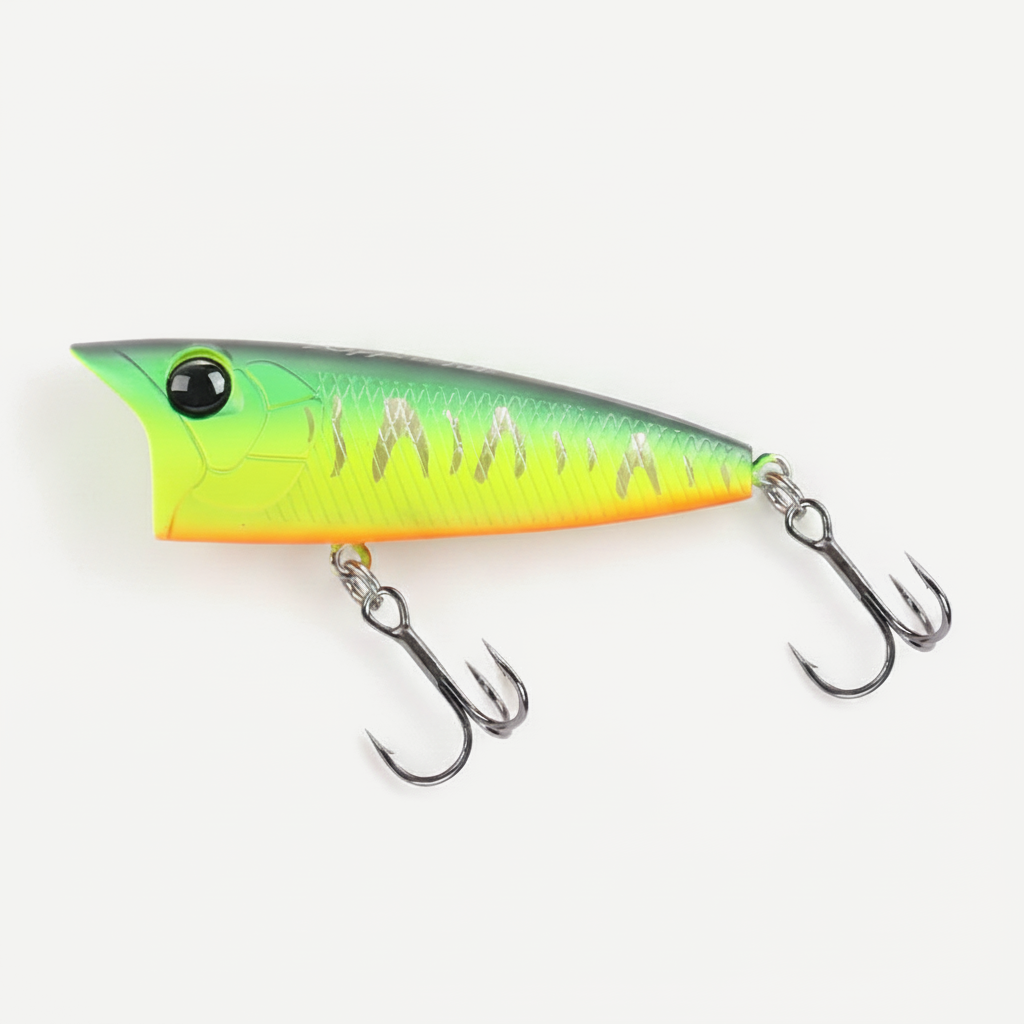TSURINOYA 70F Popper Fishing Lure RIPPLE 70mm 12g Topwater Hard Bait For Bass Pike Long Casting Floating Wobble Surface 
