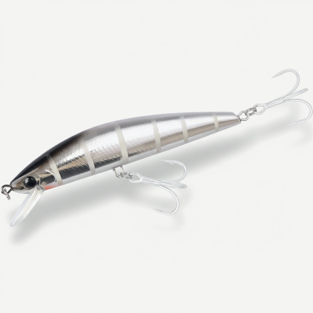 TSURINOYA 120S Sinking Minnow 12cm 40g DW37 Saltwater Hard Boat Fishing Lure Artificial Minnow Bait with Treble Hooks Wo