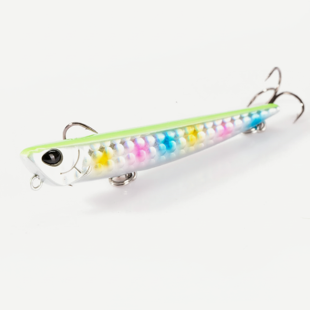 Hunthouse Bay RUF MANIC 75mm/8g Sinking Pencil Fishing Lure Stickbait BKK Hook Hard Lure for Seabass Fish