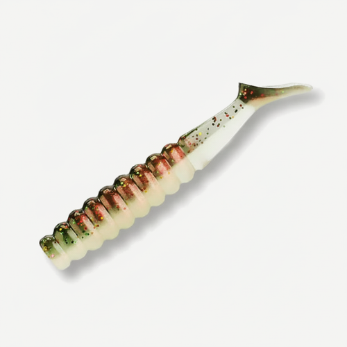 BEARKING Ribbed Paddle Tail Swimbait Grubs, 42mm & 60mm