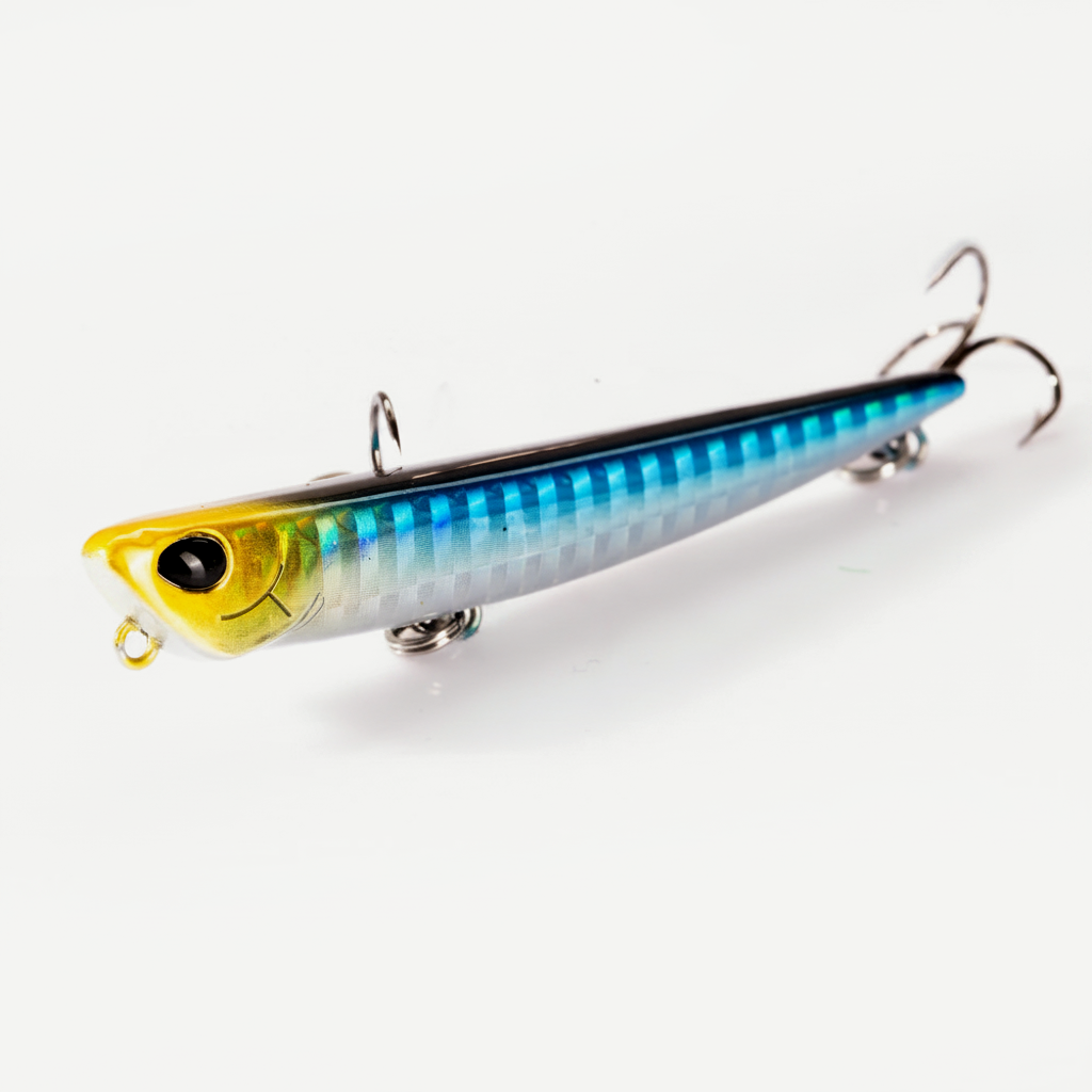 Hunthouse Bay RUF MANIC 75mm/8g Sinking Pencil Fishing Lure Stickbait BKK Hook Hard Lure for Seabass Fish