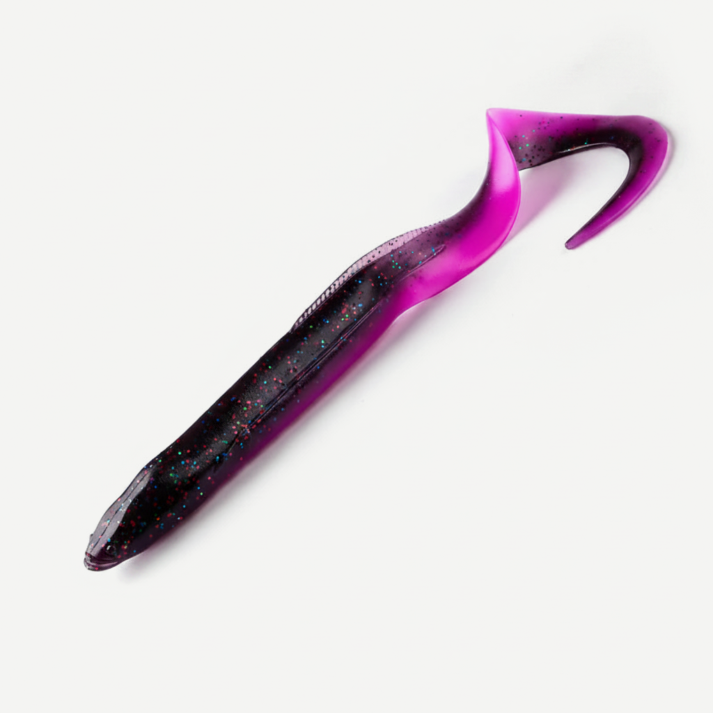 Bearking Eel Soft Swimbait with Curl Tail