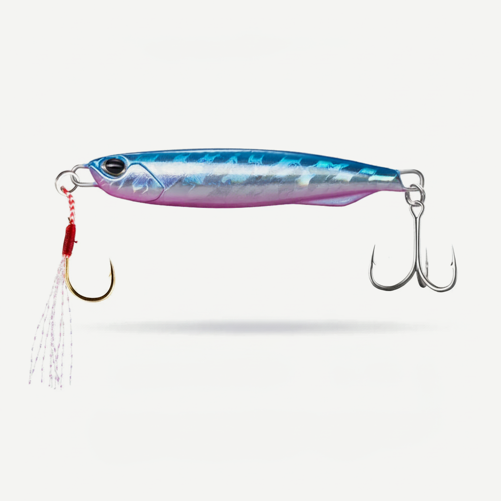 Hunthouse Metal Jig Fishing Lure Slower Wide Sinking Hard Bait Cast Spoon 20G 40G 60G Jigging Bass Pike Saltwater Fish T