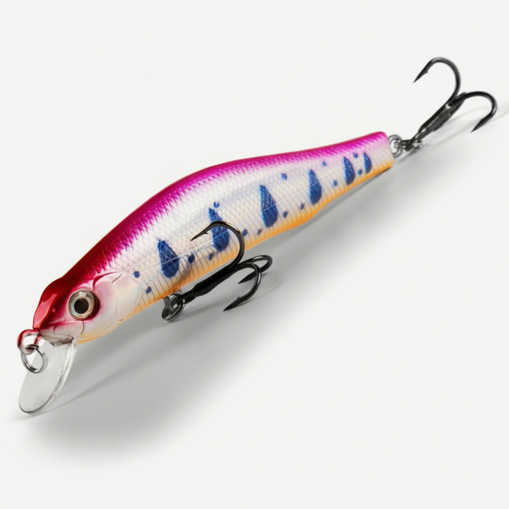 BEARKING 80mm Minnow Hard Bait - Jerkbait for Bass