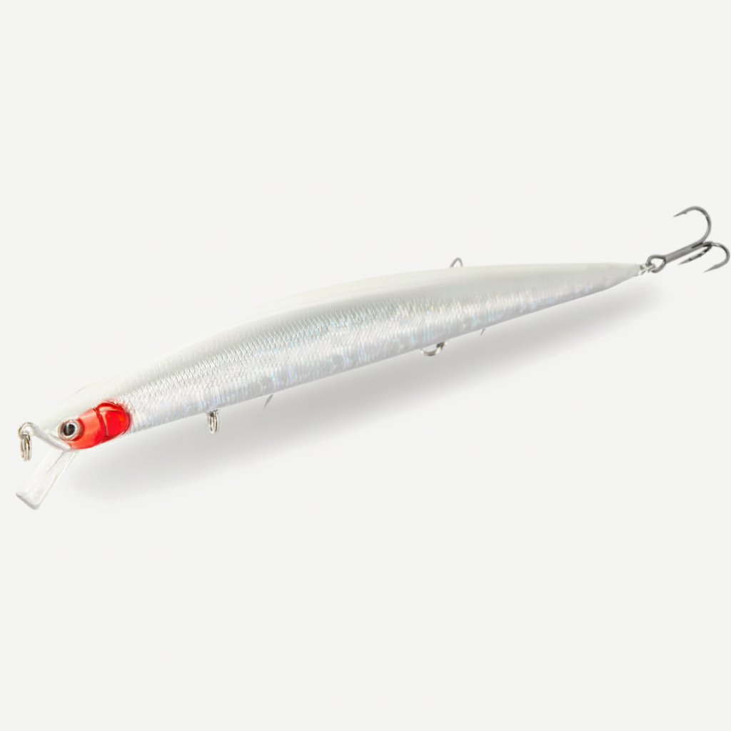 Hunthouse Tide Slim Minnow 175mm 24.5g Floating Wobble Flyer Minnow Fishing Lure Saltwater ABS Plastic For Seabass LW149
