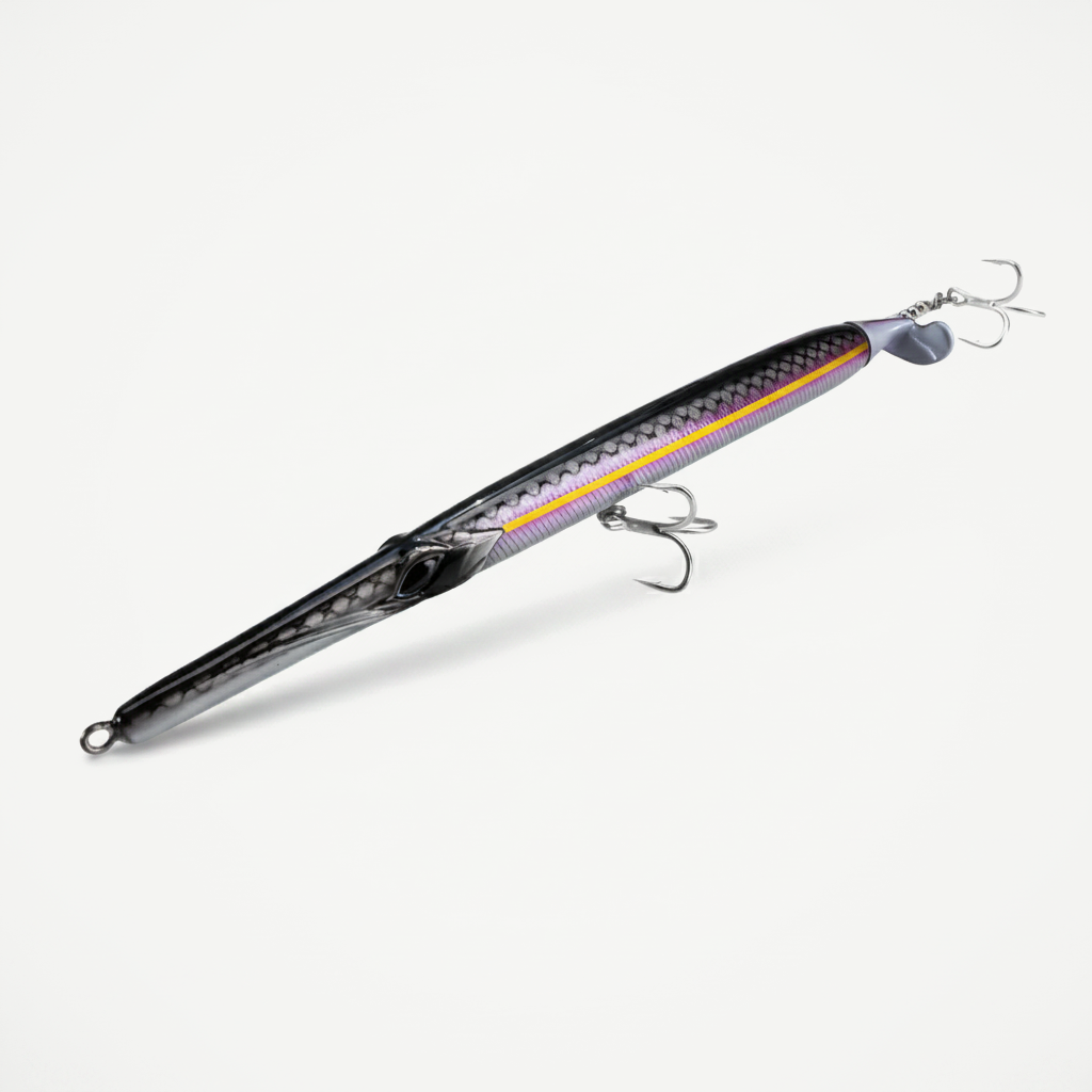 Hunthouse Floating Pencil Fishing Lures 225mm/40g Surface Hard Bait Propeller Needle For Fish Bluefish Seabass Tackle