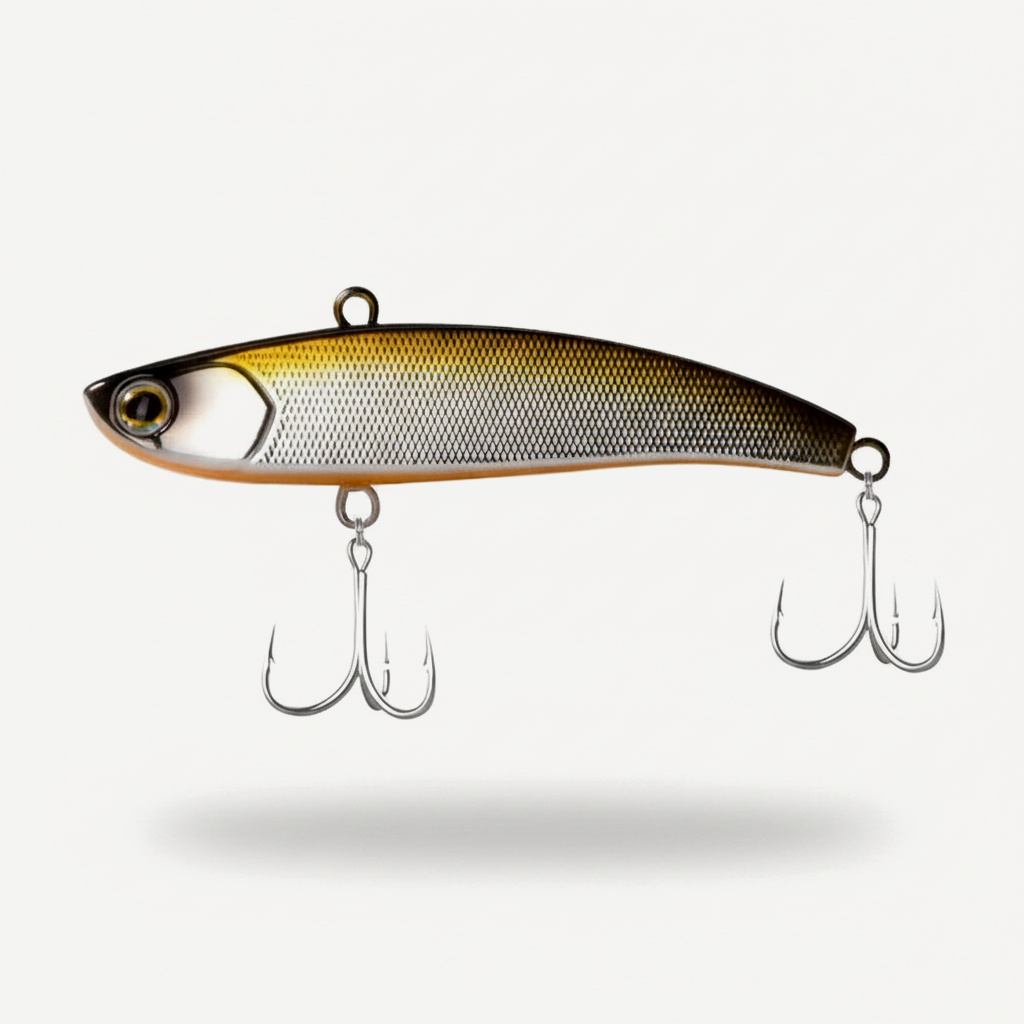 TSUYOKI Vibration Sinking Baits Winter Fishing Lure Lipless VIB Rattin Wobbler Ice Balance Rattlin Lures For Pike IMA Ko