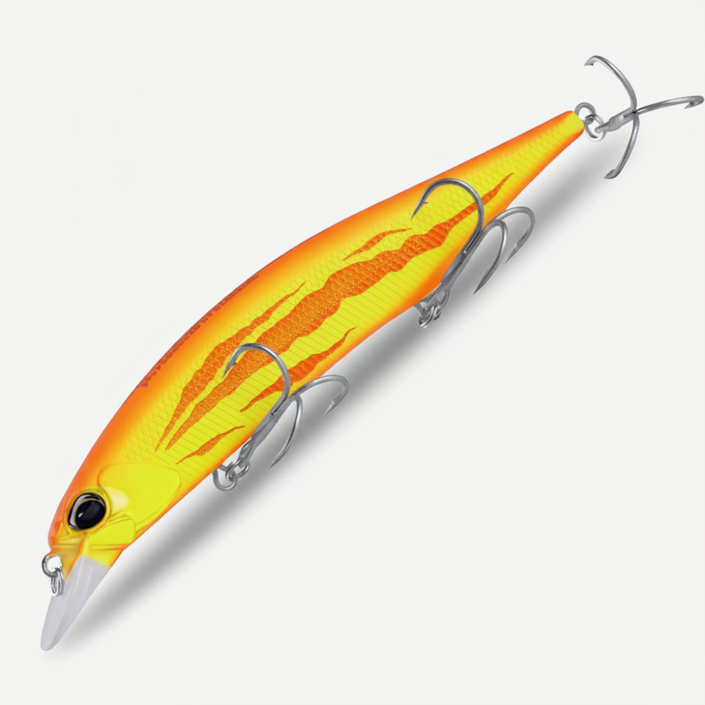 BEARKING 12cm Slow-Sink Minnow Jerkbait for Bass