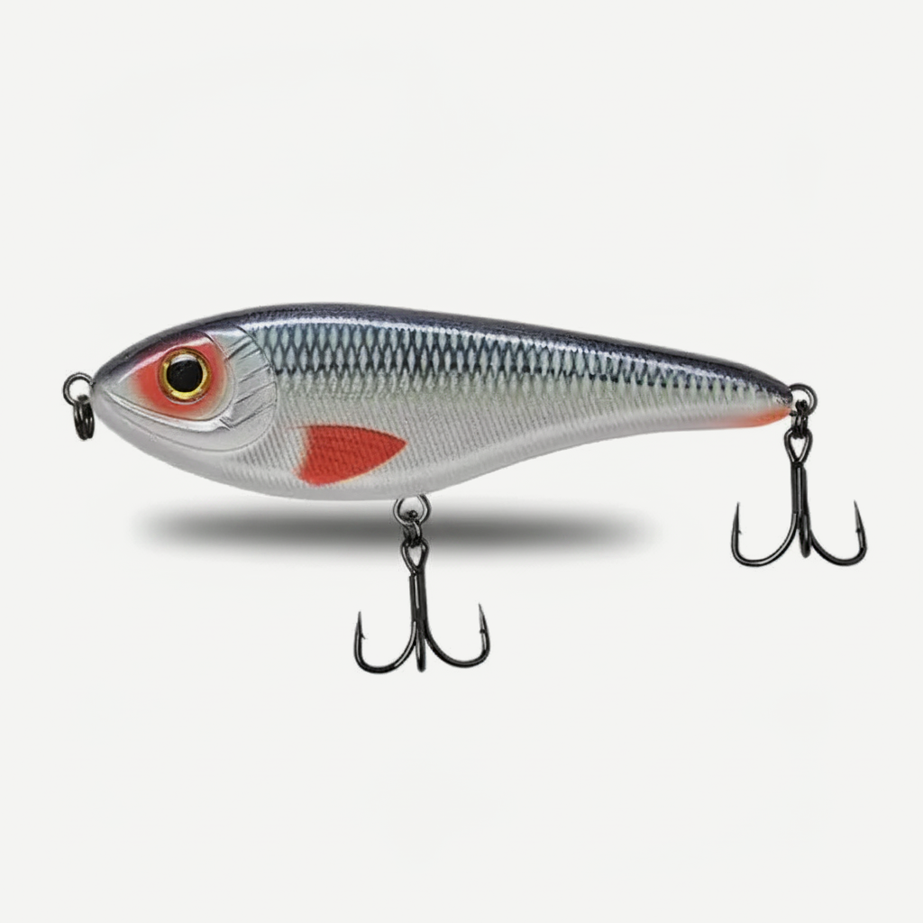 TSUYOKI Musky Jerkbaits Slow Sinking Slider Lures 90mm/105mm Loud Sound Crankbaits Westin Lure Jerkbait Fishing for Pike