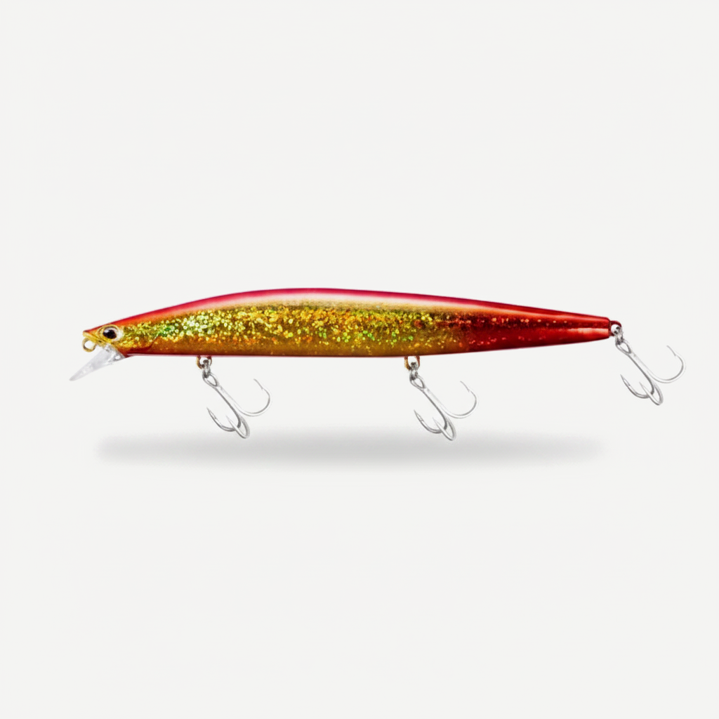 TSUYOKI Sinking Minnow Fishing Lures Black Bass Pike Artificial Tungsten Jerkbait Wobbler Silent Assassin 140S DW92 140m