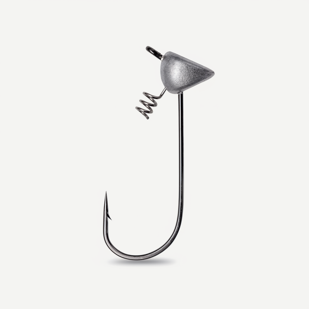 Hunthouse 3.5g 5g 6.5g Shaky Flat Hook Triangle Jig Head Weighted Twistlock Swimbait Hook Tackle Accessories For Soft Lu