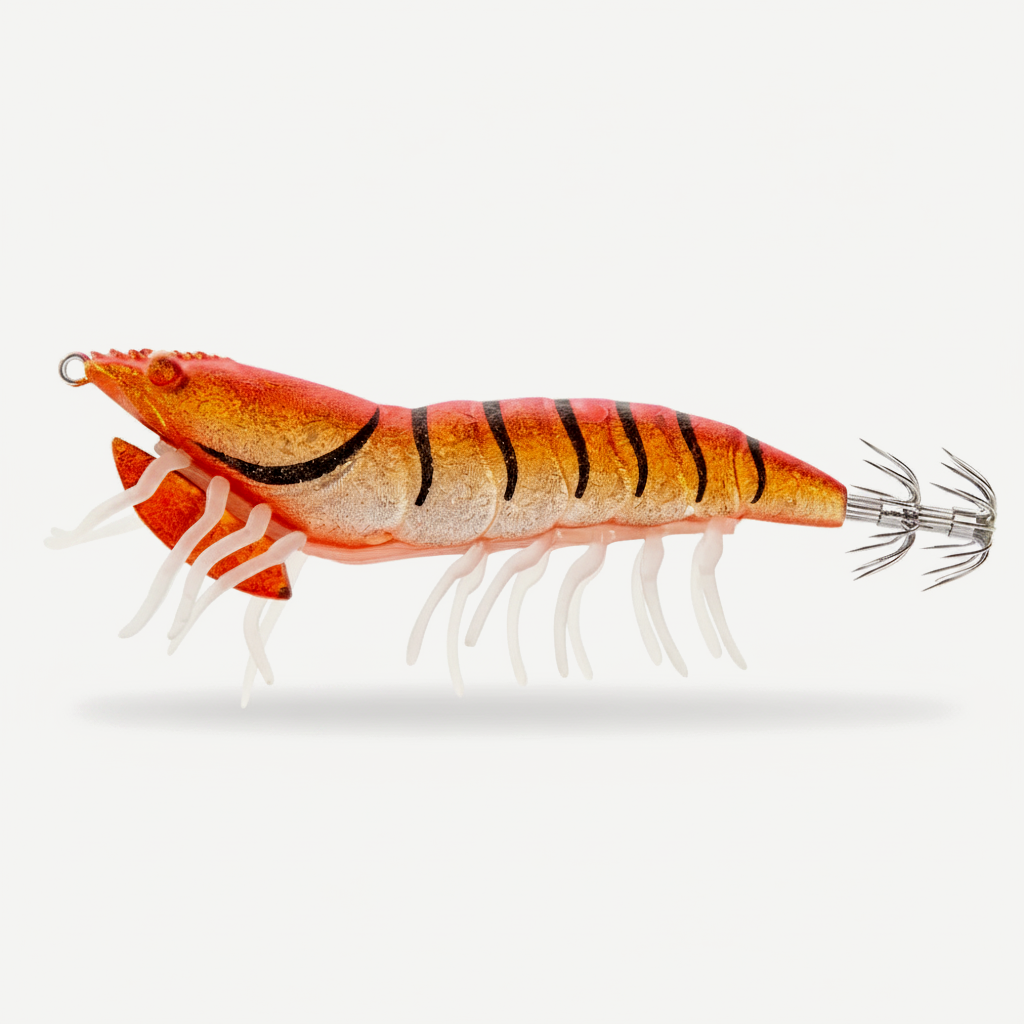 Hunthouse 3D Hybrid Jig Shrimp Egi 115mm/20g EGI Hook Luminous Artificial Hard Lure Fishing Tackle for Squid Octopus LW2