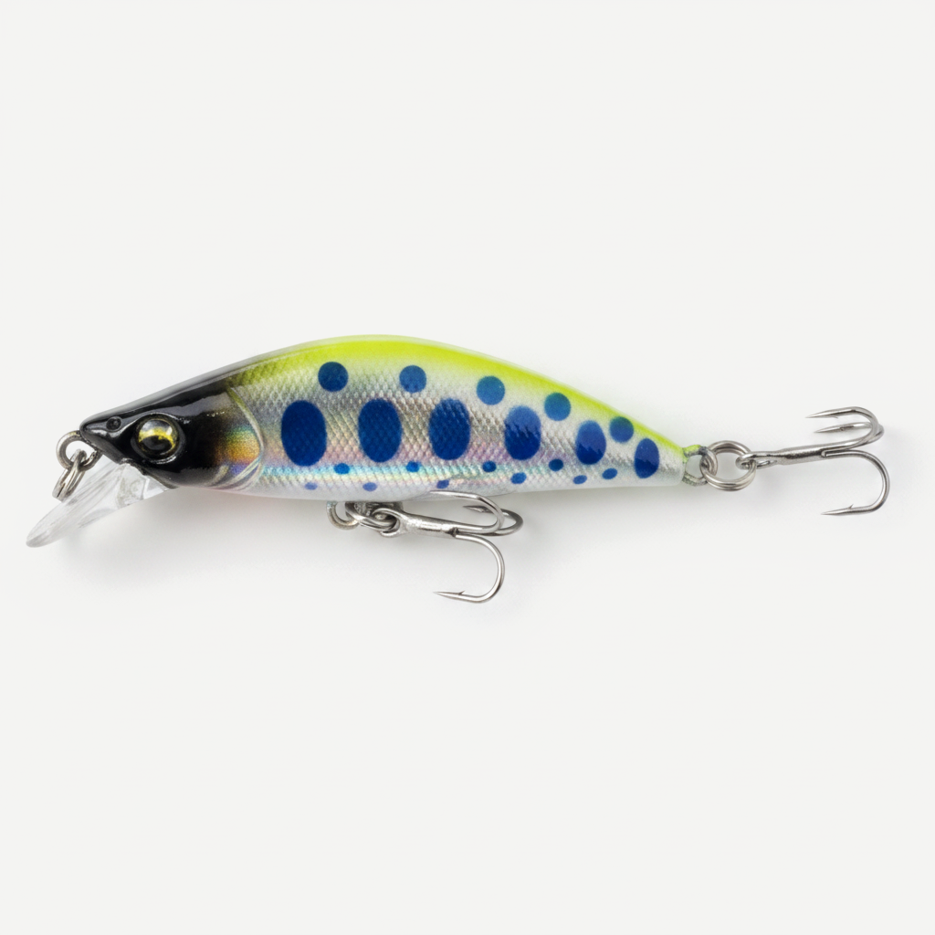 TSUYOKI 50mm 5g Artificial Wobblers Stream Bait Sinking Minnow Fishing Lure for Black Bass Brown Trout Bassday Mononofu 
