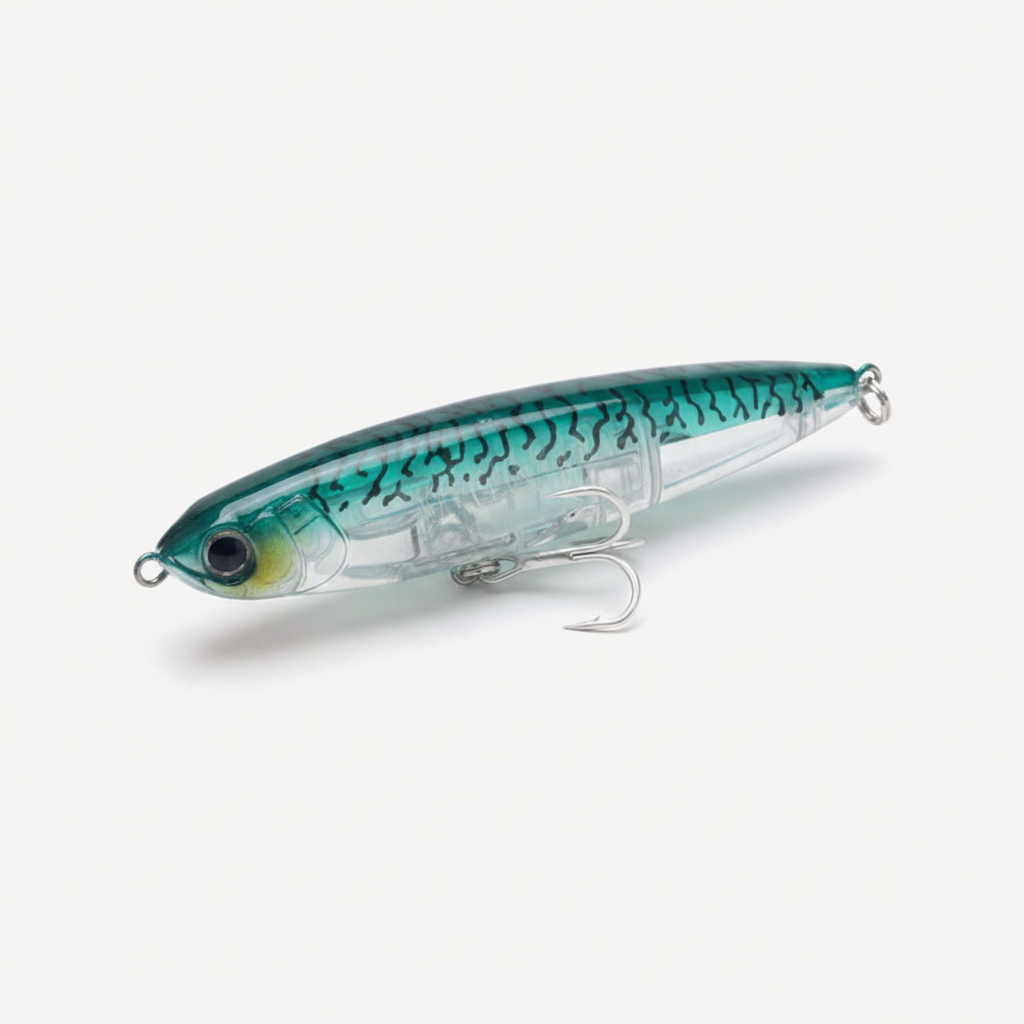 TSUYOKI 3DR Pencil Topwater Lure 100mm 17g Walk The Dog Surface Bait Reflective Flash StickBait For Seabass Yo-zuri Fish