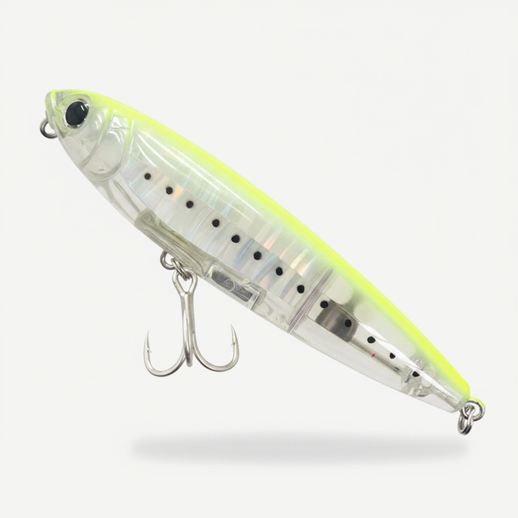 TSUYOKI 3DR Pencil Topwater Lure 100mm 17g Walk The Dog Surface Bait Reflective Flash StickBait For Seabass Yo-zuri Fish
