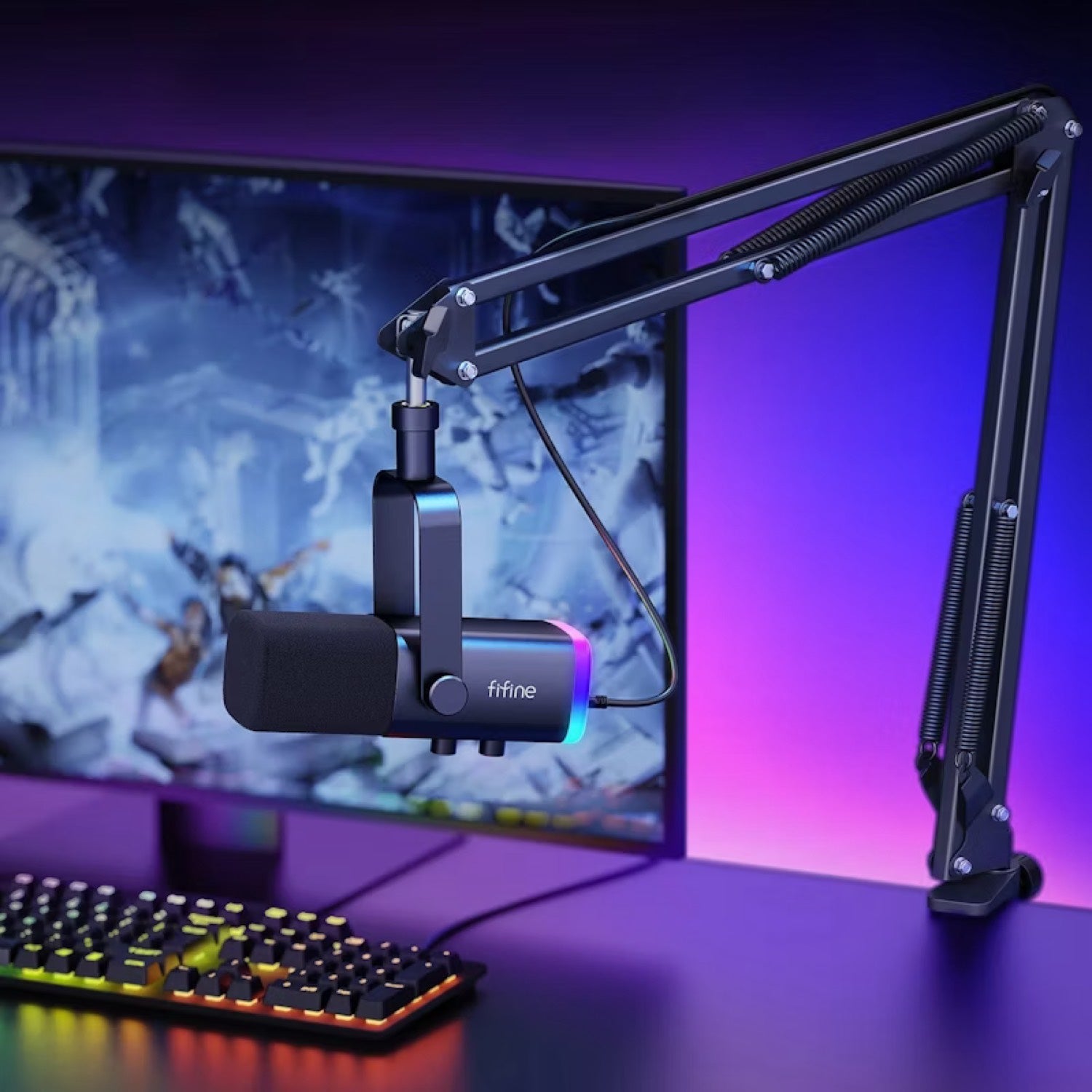 Product photo of Gaming Microphone Kit, the best Microphones gift idea for sale on Glenmore, a store where you can find the perfect Electronics for your home, hobbies, video games, or gifting—all in one place, curated for you.