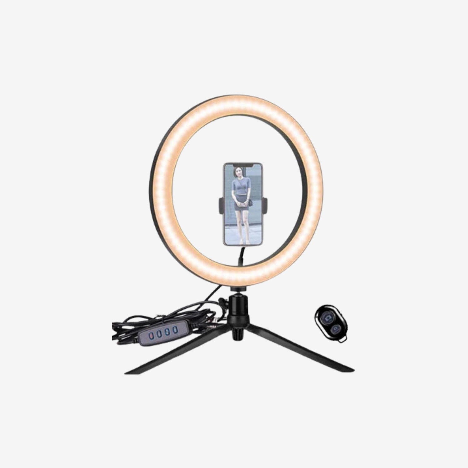 Product photo of 33cm LED Selfie Ring Light, the best Studio Lights & Flashes gift idea for sale on Glenmore, a store where you can find the perfect Electronics for your home, hobbies, video games, or gifting—all in one place, curated for you.