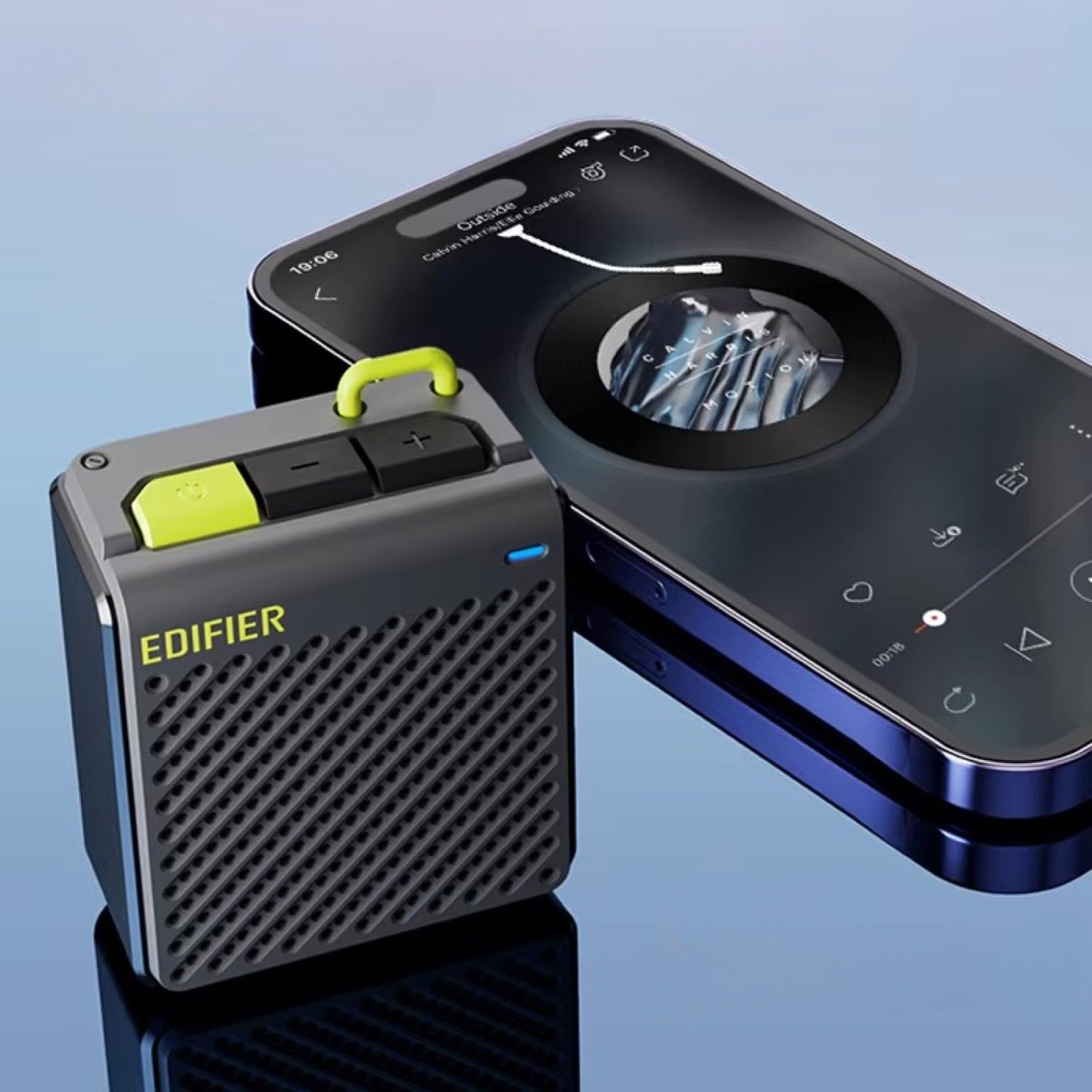 Product photo of Mini Speaker Cube Edifier MP85 Portable Bluetooth, the best Speakers gift idea for sale on Glenmore, a store where you can find the perfect Electronics for your home, hobbies, video games, or gifting—all in one place, curated for you.