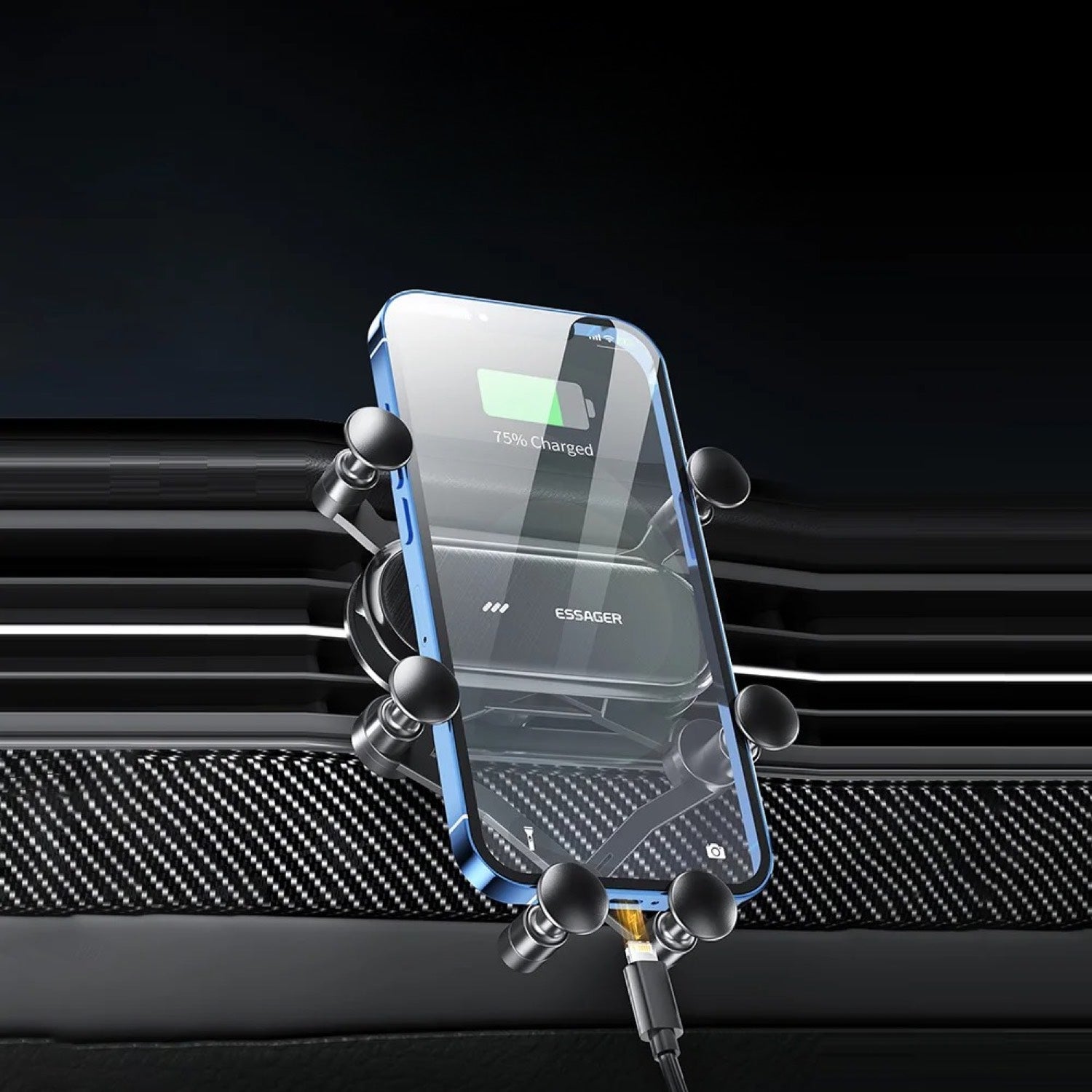 Product photo of Six-Point Phone Mount, the best Dashboard Mounts gift idea for sale on Glenmore, a store where you can find the perfect Car for your home, hobbies, video games, or gifting—all in one place, curated for you.